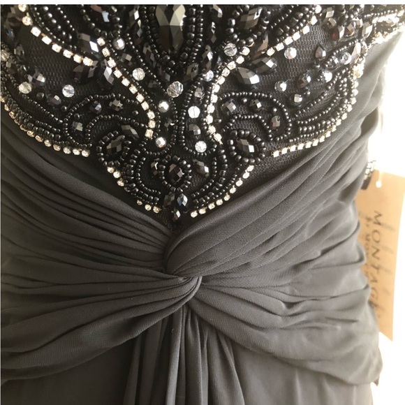 BNWT Montage by Mon Cheri beaded gown - Picture 3 of 14